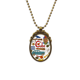 thumbnail image 1 of Collar colgante Cuba amor corazon bandera nacional Vintage de bronce antiguo, 1 of 3