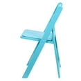 thumbnail image 4 of Turquoise Blue Resin Folding Chair with Matching Seat by Chivari, 4 of 15
