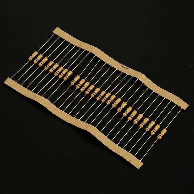 400Pcs 1/2 Watt Carbon Resistors 16 Different Values 10ohm To 1Mohm Metal Film Resistors Assortment Components Kit