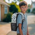thumbnail image 4 of Binienty Fish Camo Backpack for Girls Age 10-12 17 Inch Lightweight School Backpack with Side Pockets Kids Day Pack Kids Back to School Gifts, 4 of 8
