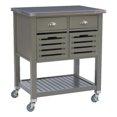 thumbnail image 1 of Riverbay Furniture Transitional Wood Kitchen Cart in Warm Gray, 1 of 14