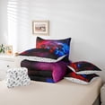 thumbnail image 6 of Castle Fairy Blue Red Gamepads Bedding Comforter Set,Gradient Ombre Queen Bedding Sets, 6 of 8