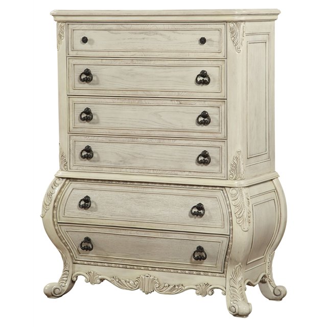 ACME Ragenardus Wood Bombay Chest Antique White