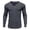 D509/Dark Gray, variant on Afdoent Mens Long Sleeve T-Shirt Solid Color V Neck Button T Shirt Casual Slim Fit Tee Shirts For Vacation Tops