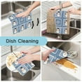 thumbnail image 2 of 6PCS Dish Towels and Dish Cloths Reuseable Dishcloths Sets for Washing Dishes, Cooking, Baking Size 11" x 11" Smiling Snowmen Wearing Black Hats, 2 of 9