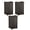 Java Brown, variant on Suncast 30-33 Gallon Deck Patio Resin Garbage Trash Can Hideaway, Taupe (4 Pack)