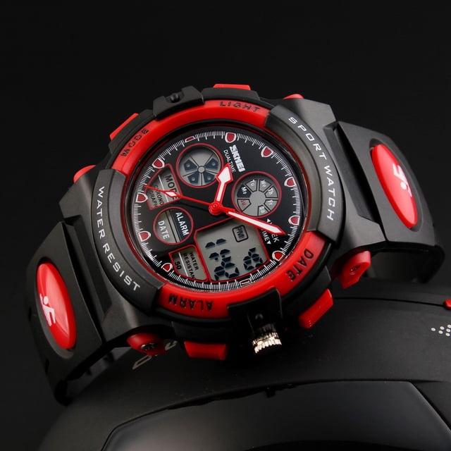 Birdeem Montre de Sport Numérique avec Alarme, Montre de Course Extérieure Résistante à l'Eau pour Hommes et Femmes, Écran Facile à Lire avec Rétroéclairage, Tenue Décontractée de Tous les Jours Ou de Sport