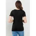 thumbnail image 3 of Solid Rib Knit Sweetheart Neckline Maternity Basic Top, 3 of 4