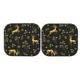 thumbnail image 7 of Haiem Christmas Gold Deers1 Car Windshield Sun Shade (2 Pieces) Foldable Windshield Sun Shade Car Accessories for Truck SUV Pickup-Small, 7 of 7