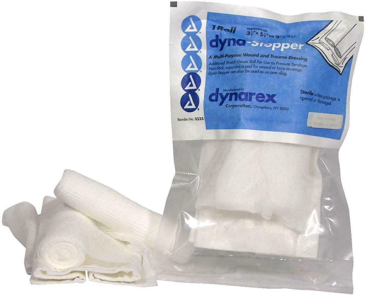 Dynarex DynaStopper Trauma Dressing Gauge Roll, Sterile, 5" x 9" (1