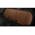 thumbnail image 4 of Almencla PU Leather Front Rear Car Seat Cover Cushion Pad, Anti-slip & Full Wrapping Edge Brown Rear, 4 of 8