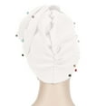 thumbnail image 4 of Uooqdmx Head Wraps for Women, Turbans for Women, Beanie, Chemo Headwear for Women, White One Size, 4 of 6