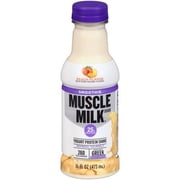 Muscle Milk Smoothie Peach Flavor Yogurt Protein Shake, 16 Fl. Oz.