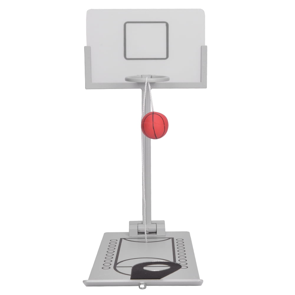 Zerodis Basketball Machine, Aluminium Alloy Mini Desktop Folding Basketball Machine Innovative Micro Pressure Reduction Shot Counter Gam