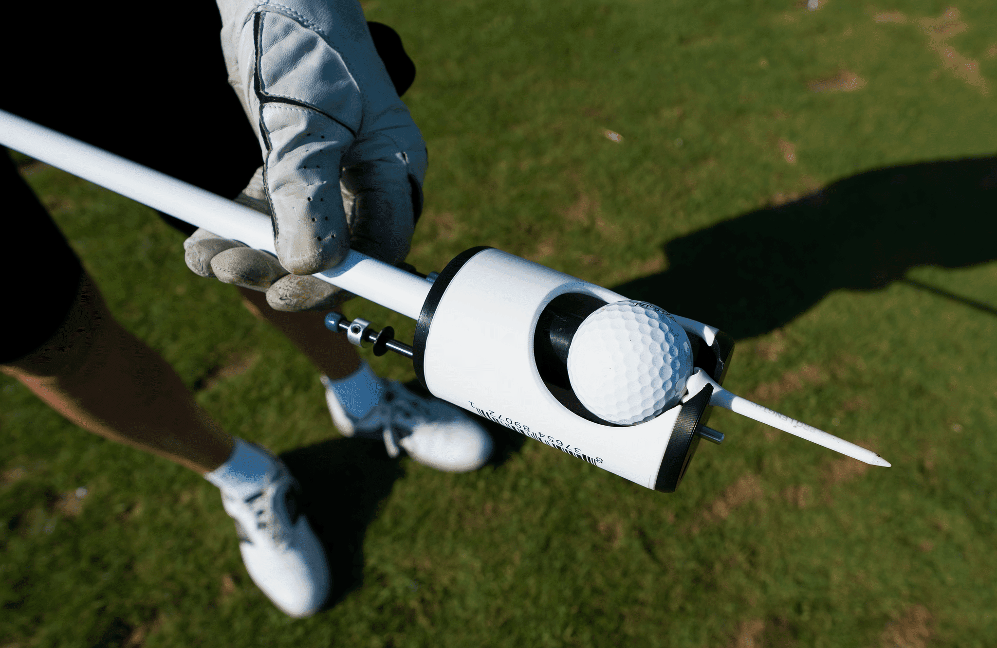 Tee Pal Pro Golf Ball Teeing Device W/2 Magnetic Tee Height Probes For Seniors With Bending Issues
