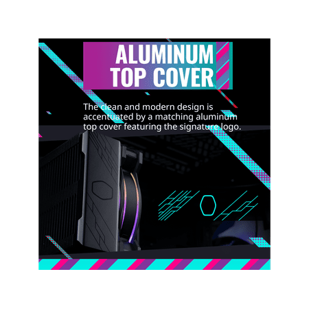 Cooler Master - Hyper 212 Halo 120mm CPU Cooling Fan with Gen 2 RGB Lighting - Black Edition