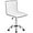 White, variant on BOSSIN Adjustable Home Office Chair, Mid-Back Armless Ribbed Swivel Task Chair,Vanity Chair for Small Space, Living Room, Make-up, Studying (White)