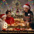 thumbnail image 5 of GooingTop Christmas String Lights Outdoor 42.6Ft 130 LED Fairy Lights  Battery Operated Waterproof with 8Modes for Party Garden Holiday Trees Christmas Outdoor Decor(Color), 5 of 7