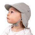 thumbnail image 4 of Jan & Jul Sun Soft Baby Caps for Boys Girls (Grey, Size XS: 0-3m), 4 of 9