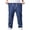 Blue, variant on Y-Sunset Mens Big and Tall Elastic Waist Jeans with Pockets and Drawstring