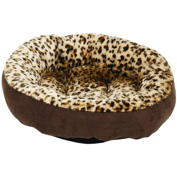 Aspen Pet Round Bed Animal Print, 18"