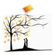thumbnail image 4 of Lienzo con diseño de árbol de huellas dactilares, libro de visitas para bodas único, regalo considerado, manualidades, fiesta Amarillo, 4 of 9