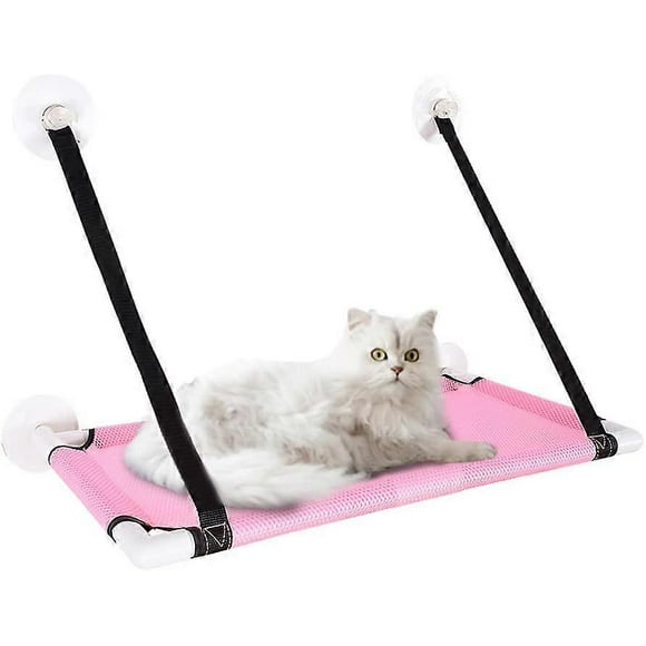 Cat Hammock, Cat Window Hammock Perch, Cat Bed with Sunbathing Hammock, Breathable Deck Window