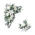 thumbnail image 1 of 2 guirnaldas artificiales de flores para arco de boda, decoración moderna para bodas. Blanco, 1 of 9