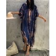 thumbnail image 2 of Robe de Plage à Imprimé pour Femmes à Manches Courtes, Grande Taille, Couvre-Maillot, 2 of 5
