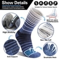 thumbnail image 4 of Calcetines Welwoos de lana merino térmicos para senderismo en invierno, 5 pares, 4 of 6