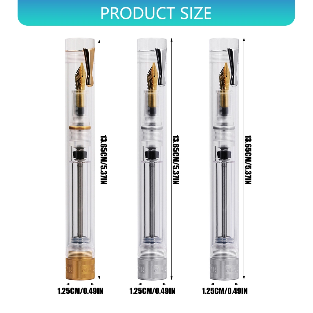 Tibvox Fountain Pen Vacuum Ink Filling Design Smooth Writing Experience Quality Gifts