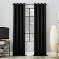thumbnail image 5 of Black Thermal Blackout Curtains/52 x 72 Inch/Set of 2 Panels Room Darkening Curtains for Bedroom, 5 of 8