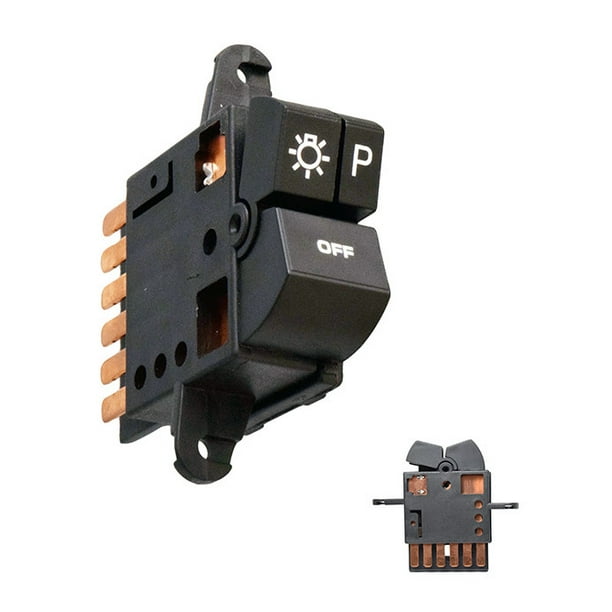 Interruptor De Luces Century 1984 A 1996 Buick P/Faro Generico Negro 6 pines 3 teclas 12 Voltios