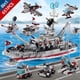 thumbnail image 1 of 8 In1 654 Pcs Warship Naval Battle Scene Building Block Set, Gift For Boys 6 7 8 9 10 Years Old, 1 of 4