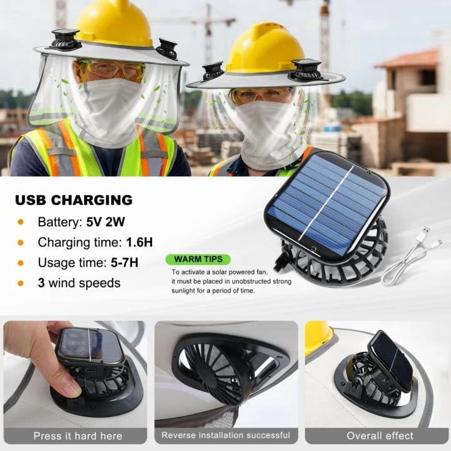 Hard Hat Sun Shade, Hard Hat Visor Full Brim Hardhat Sun Shield
