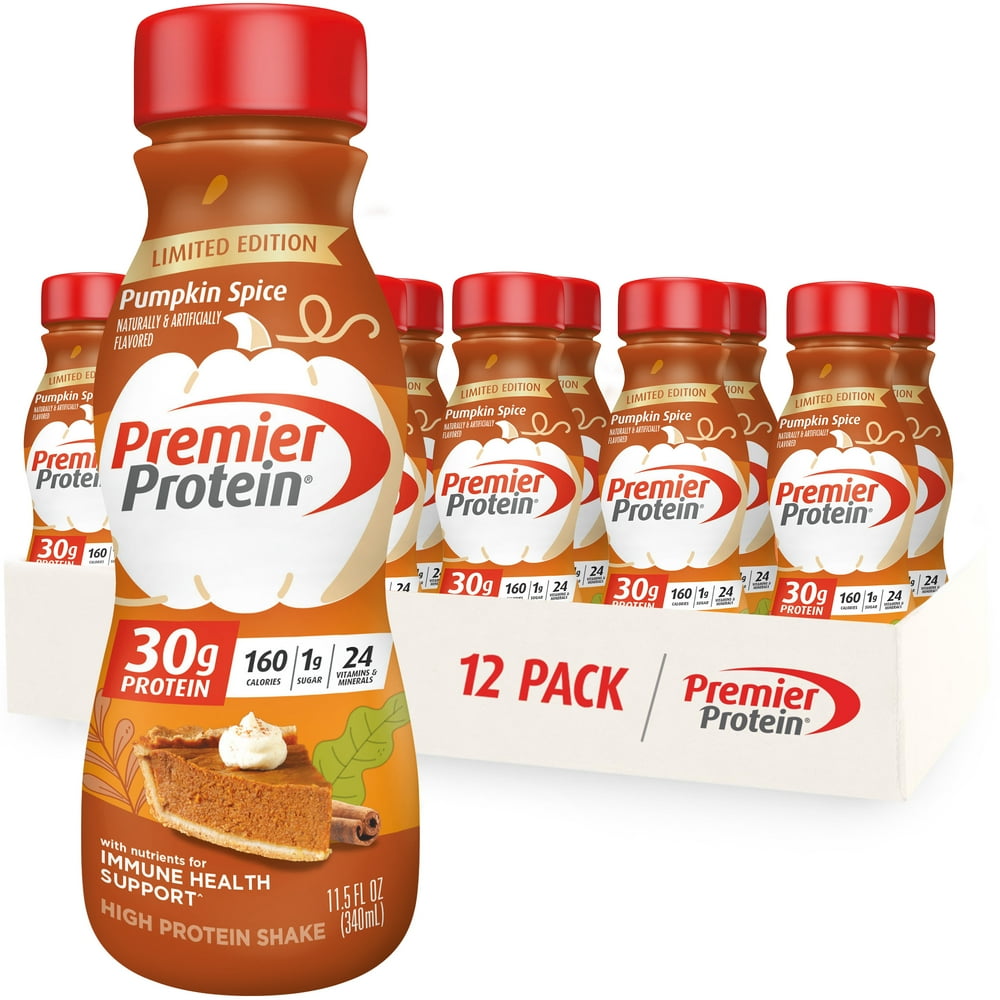 Premier Protein Shake, Pumpkin Spice Limited Time, 30g Protein, 11.5 Fl