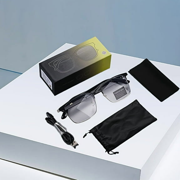 2025 New Fashion Smart Glasses, Blue Light Filter & Polarized Lenses, Low Latency Audio, 5H Battery, Holiday Gift