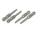 thumbnail image 1 of H3 Punta de 3 mm 1/4" Mango Hexagonal Puntas Magnéticas de Destornillador S2 Grises 4 piezas, 1 of 4