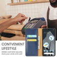 thumbnail image 4 of Feishell for Google Pixel 8a Wallet Case for Women Men,Premium PU Leather Magnetic Closure Folio Flip Kickstand Credit Card Slots Shockproof Classic Purse Phone Case,Blue, 4 of 7