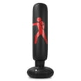 thumbnail image 3 of Graflsoa Eco-Friendly Inflatable PVC Punching Bag - Black, Yellow, Red Options, 155cm Height, 30cm Top Diameter, 3 of 7