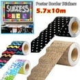 thumbnail image 4 of Fashion Waterproof Colored Wall Decoration Poster Border Stickers Wavy Edge Paper Black Board Decorative Stickers 5, 4 of 8