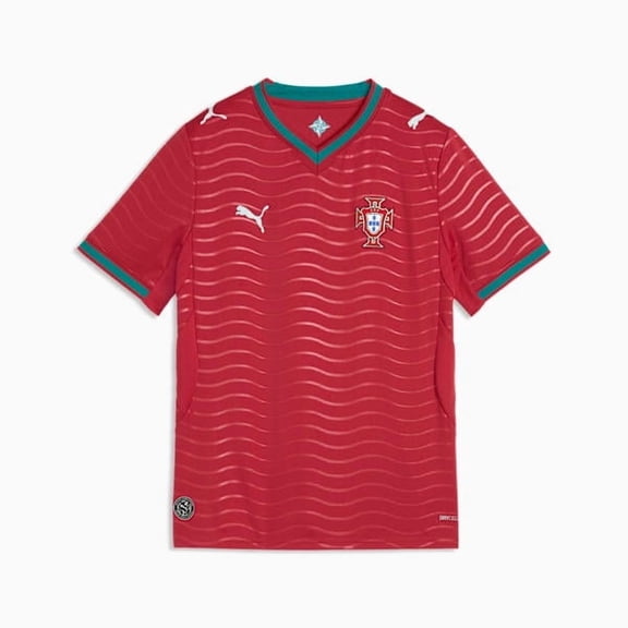 Puma Portugal Home Big Kids' Soccer Jersey 25/26