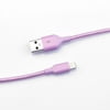Blackweb Braided Nylon Sync & Charge Cable with Lightning Connector 6', Lilac