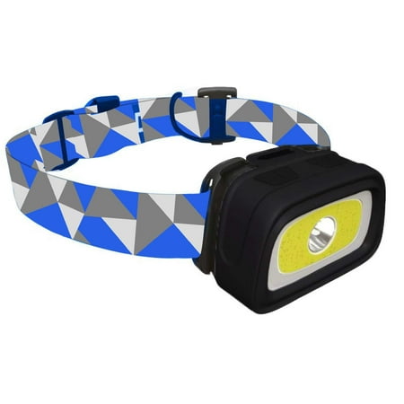 HAWK Headlamp Flashlight - 280 Lumen Headlight with Red/Green Light and Tail Light, 7 Lighting Modes, Perfect for Trail Running, Camping, Hiking and More, Adjustable Headband, 3 AAA Batteries (Best Trail Running Lights)