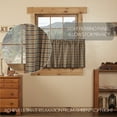 thumbnail image 2 of VHC Brands Rustic & Lodge Kitchen Window Curtains - Wyatt Tan Tier Pair, Set 24x36, 2 of 7