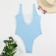 thumbnail image 4 of WILLBEST Trajes de Baño de Natación Para Mujer Trajes de Baño de Cintura Alta Para Mujer Traje de Baño Cruzado Con Lazo En La Espalda Traje de Baño Monokini Traje de Baño de 1 Pieza, 4 of 5