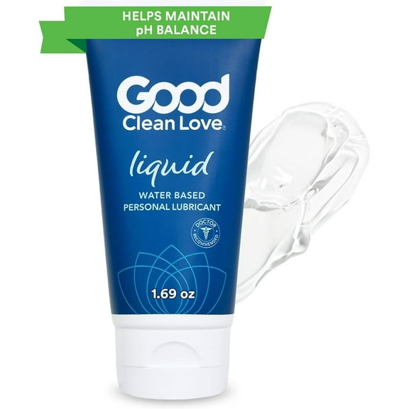 Good Clean Love: Liquid Personal Lubricant, Water-Based Lube with Hyaluronic Acid, Sexual Wellness Gel for Men & Women, 1.69 Oz