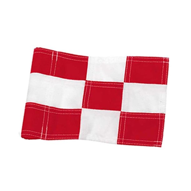 Bandera verde de golf, cara del campo de prácticas, agujero en forma de copa, bandera pequeña, bandera de celosía, bandera verde del campo