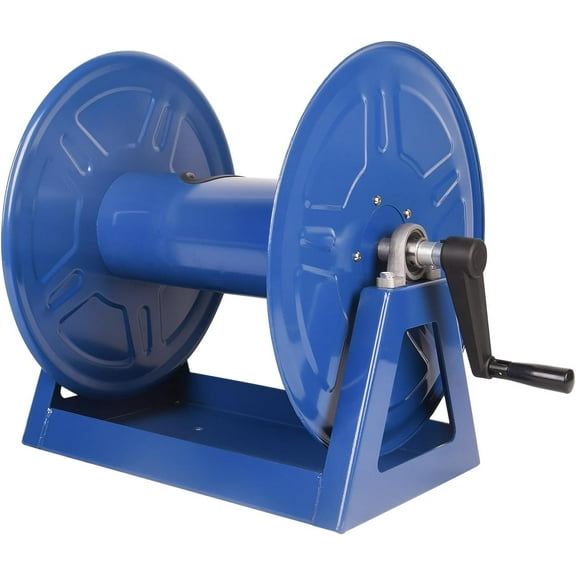 Dawot Air Hose Reel 1/2in. x 225ft. Air Compressor Hose Reel 360° Swivel Fitting Max 4000PSI Commercial Hand Crank Manual Pressure Washer Hose Reel (Hose Not Included)