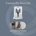 thumbnail image 4 of Foundations Toddler Wall Seat Bath Bench for Public Restrooms (Light Gray), 4 of 5